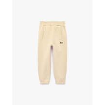 Koton Şardonlu Oversize Balon Form Jogger Eşofman Altı Bej 7wmb40016tk Ekru
