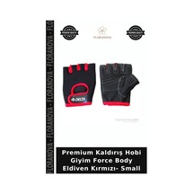 Premium Kaldırış Hobi Giyim Force Body Eldiven Kırmızı- Small