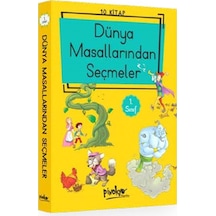1. Sınıf Dünya Masallarından Seçmeler (10 Kitaplık Set - Düz Yazı 9786056814624