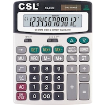 Csl Cs-2372 12 Hane Masa Tipi İşlem Kontrollü Hesap Makinesi 010