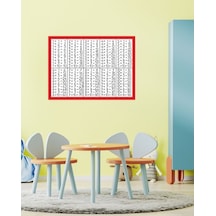 Oem Çarpım Tablosu 07 Karton 70 X 50 Cm