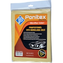 Ponitex 3610 Mikrofiber Güderi Oto Kurulama & Temizlik Bezi  50 x 60 24 Adet