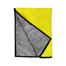 Everest Çift Taraflı Mikrofiber Araç Kurulama Bezi & Oto Yıkama Havlusu 30x60 Sarı
