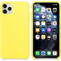 Apple Uyumlu  iPhone 11 Pro Max Altı Açık Liquit Lansman Silikon Mint Yeşil
