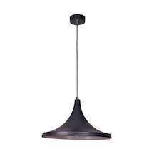 Mylights Siyah Içi Beyaz Metal Sarkıt Avize 36 Cm