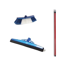 Yer Fırçası + Orta Boy Çekpas 40 CM + Fırça Sapı