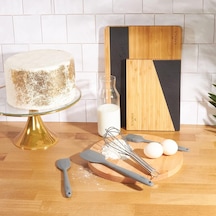 Pastry 4 Parça Pasta Hazırlık Seti Gri