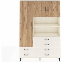 Arges Dolap 8 Raflı 6 Çekmeceli 3 Kapaklı 132x30x195 Aytaşı-ç... Aytaşı