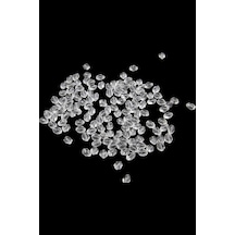 8x10 Mm Oval Şeffaf İçten Delikli Akrilik Boncuk 25 Gr 75 Adet