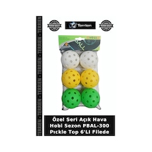 Özel Seri Açık Hava Hobi Sezon Pbal-300 Pıckle Top 6'lı Filede Çok Renkli