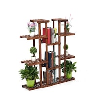 Çiçeklik Kitaplık Saksılık Balkon Bahçe Saksı Standı