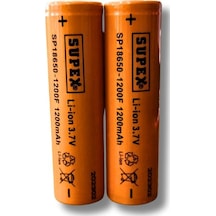 Sp-18650-1200f 3.7v 1200mah Li-ion Pil Başlıksız 2'li