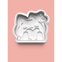 Aşık Kedi Kurabiye Kalıbı Ve Şeker Hamuru Kalıbı 0425-3 Diğer