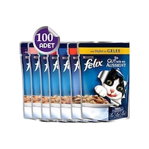 Felix Kedi Konservesi Karışık Poşet 100 Adet