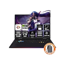 MSI Raıder A18 Hx A9wıg-092tr-a3 R9-9955HX3D 64 GB 8 TB SSD RTX5080 16 GB Dos Dizüstü Bilgisayar