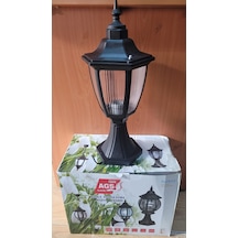 Altıgen Set Üstü Plastik Bahçe Armatürü 2 Li Paket