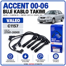 Accent 00-06 Era 2006 Sonrası-elentra 1999 Sonrası Matrıx-getz 1.4-cereto-rio Buji Kablo Takımı 27501-26d00 C1157