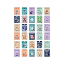 30 Adet Nostaljik Retro Oyuncak Sticker Seti - Laptop Telefon Defter İçin Çok Renkli