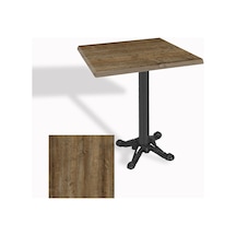 Çipa Döküm Ayak Kare Masa 80x80 Cm - Werzalit, Wermodin Ve Allzalit Tabla - Canyon Hidalgo Çok Renkli