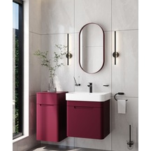 Creavit Colorit Oval Ayna 40x80 Cm Berry Cam