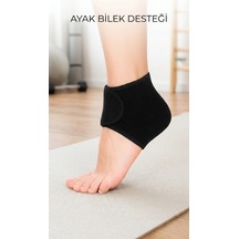 Silikon Yastıklı Ortopedik Topuk Destek Çorap 2'li Set