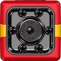 Mini Kamera Full Hd 1080p Güvenlik Kamerası Taşınabilir Küçük Ev Kamerası Gece Görüşü Ve Hareket Algılama İle İç Ve Dış Mekan, Spor Kırmızı