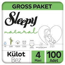 Sleepy Natural Gross Paket Külot Bez 4 Numara Maxi 100 Adet