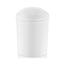 Rulopak Kelebek Kapak Çöp Kovası - Beyaz 15 Lt Beyaz