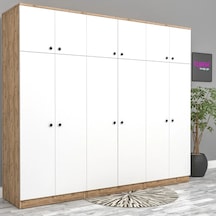 6 Kapılı Özel Gardırop Mdf/mdf Mdf Siyah