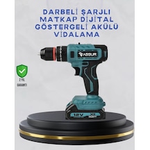 Çift Bataryalı Şarjlı Matkap Dijital Ekranlı Set