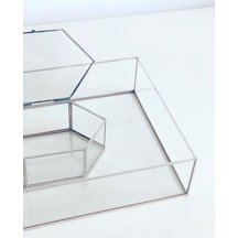 Vitrayverteks Gümüş Sunum Tepsisi ve Yüzük Kutusu