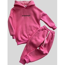 Turuncu Gardrop Fashion Girl Kız Çocuk Takım Pembe