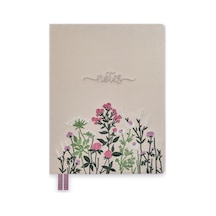 19x25 Ciltli Nakışlı Kapak- Clower Meadow Çok Renkli
