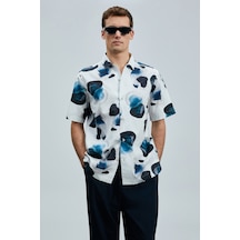 Lufian Jereno Erkek Basic Gömlek Regular Fit Ekru Ekru 111010641100520 Ekru
