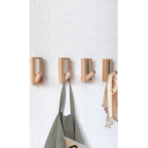 Ahşap Askılık 4 Lü Ahşap