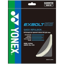 Yonex Exbolt 65 Badminton Kordajı 0.65 Mm 10 Metre Beyaz
