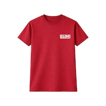 Legend Oversize Baskılı Unisex Tişört %100 Pamuk Unisex Street Style Yazlık T-shirt Kırmızı