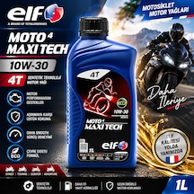 Elf Moto 4 Maxi Tech 10w-30 4t Sentetik Motosiklet Motor Yağı 1l