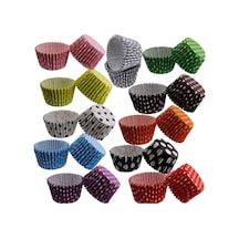 100'lü Muffin Cupcake Kağıdı, Renkli Kağıt Muffin Kek Kalıbı Kağıt Beyaz Diğer