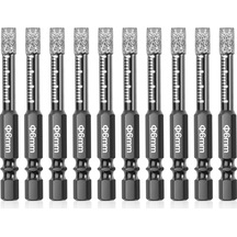 10 Adet Elmas Matkap Ucu, 6 Mm Kuru Elmas Çekirdek Matkap Ucu Seti