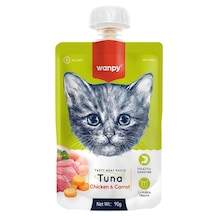 Wanpy Taze Ton Balıklı & Tavuklu Ezme Kedi Maması 90 G