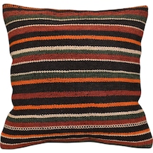 Zehra Abla Halı Yeni El Dokuma Dekoratif Kilim Kırlent Yastık Kılıfı 6495 Çok Renkli