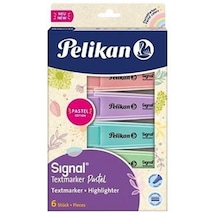 Pelikan Signal Textmarker 6'Lı Pastel Renkler