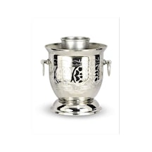Kalın Nikel Kaplama Keski İşlemeli Bakır  Ehli Keyf Rakı Şişelik
