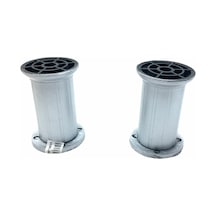 İbico 90-2802-10-12 10cm X 51mm Gri Plastik Ayarlanabilir Koltuk Baza Ayak- 10'li Paket