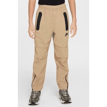 Nike Sportswear Tech Woven Kids Pant Fermuar Cepli Çocuk Eşofman Altı Taba Taba