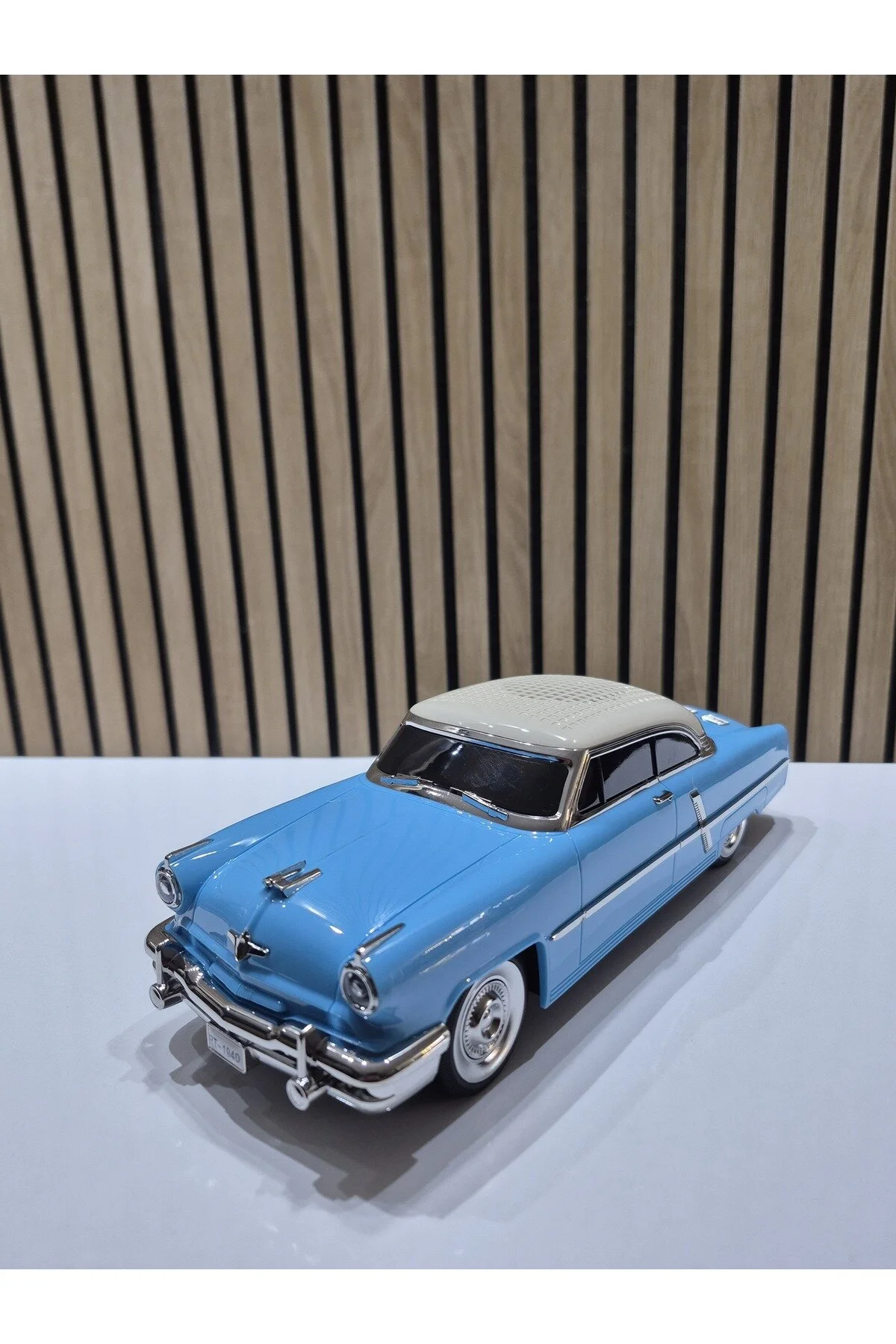 Rt-1940 Mavi Blue Arabalı Bluetooth Fm-usb-tf-aux Şarjlı Nostaljik Radyo