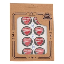 Ducati Koruma Takozu Damla Etiket Sticker Ø28 Mm Kırmızı