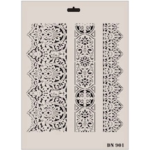 Mey İthalat Rich Dantel Seri Dn-901 Stencil 35x25 Cm Diğer