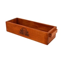 Ahşap Sosluk Logolu El Yapımı 30cm X 12cm Genişlik 7cm Yükseklik